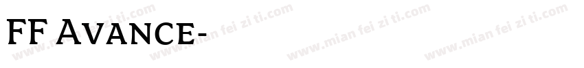 FF Avance字体转换